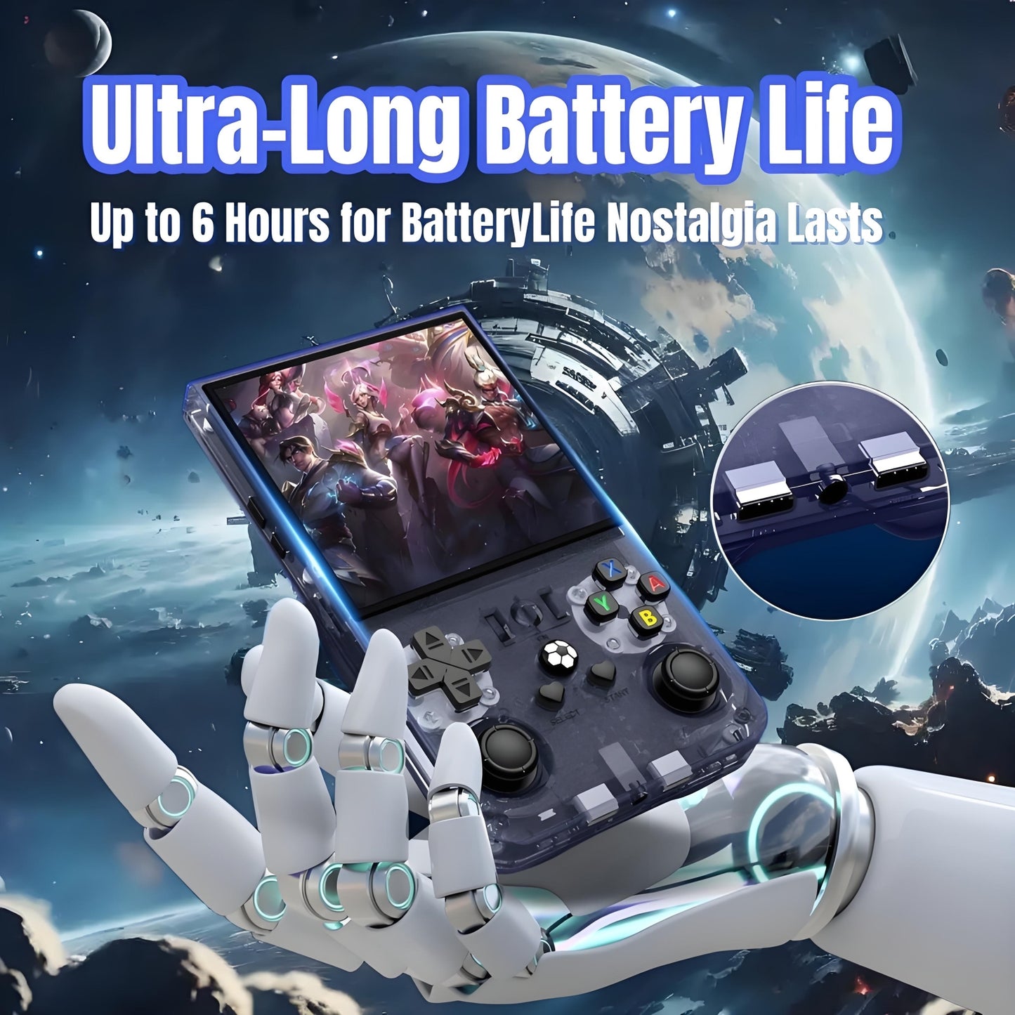 R36MAX Retro Handheld Game Console